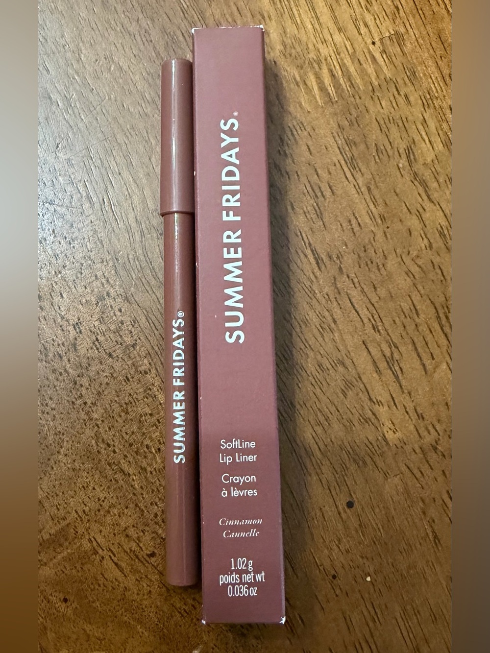 Summer Fridays SoftLine Lip Liner in Cinnamon - Nude Mauve Pink